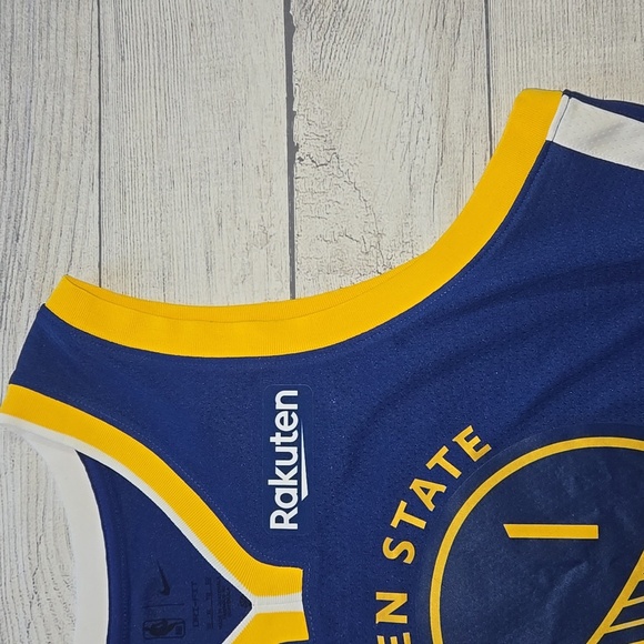 Nike Golden State Warriors Icon Edition Jersey Blue/White/Yellow Size XL NWT - Picture 5 of 12